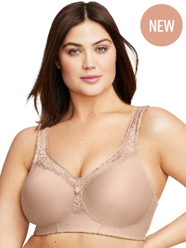 Glamorise Bra 1007 - MagicLift Seamless Everyday Bra - Cafe