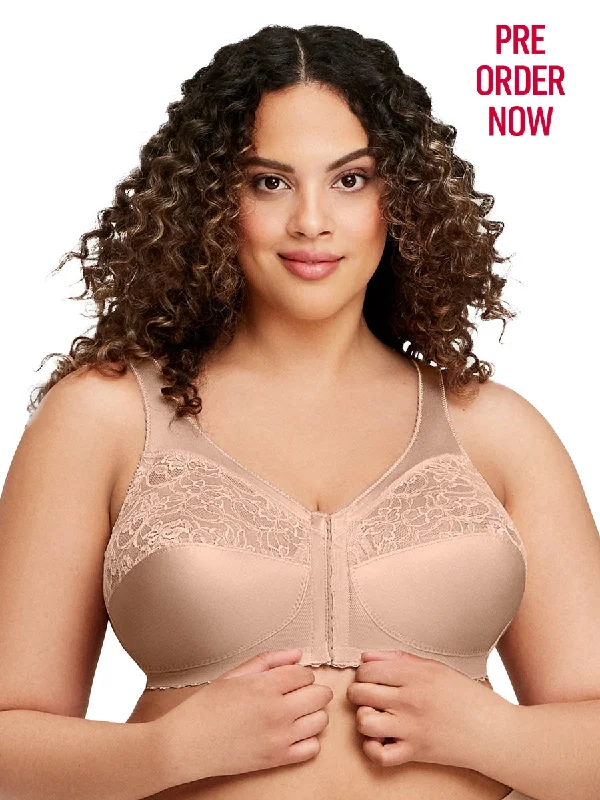 Glamorise Bra 1200 - The Front Close Wire-Free Support - Beige