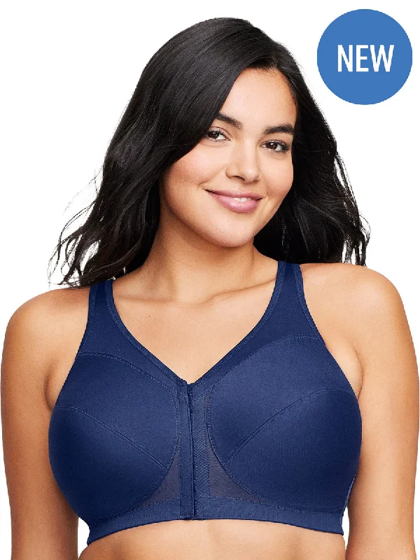 Glamorise Bra 1265 - 360 Support Front-Close Posture - Navy