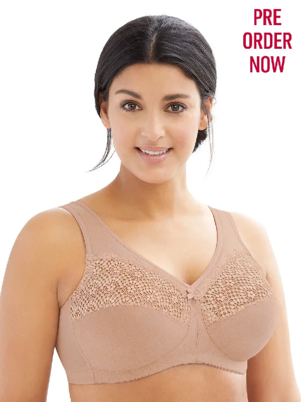 Glamorise Bra 1064 - Don't Sweat It Wire-Free Support Bra - Beige