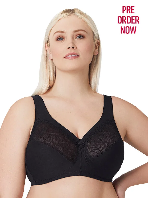 Glamorise Bra 1010 - Magiclift Natural Shape Support Bra - Black