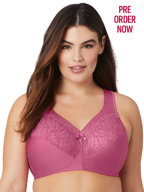 Glamorise Bra 1010 - Magiclift Natural Shape Support Bra - Red Violet