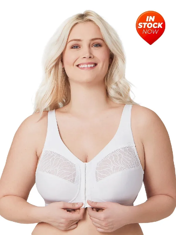 In Stock 1210 - Magiclift Natural Shape Front-Close Bra - White