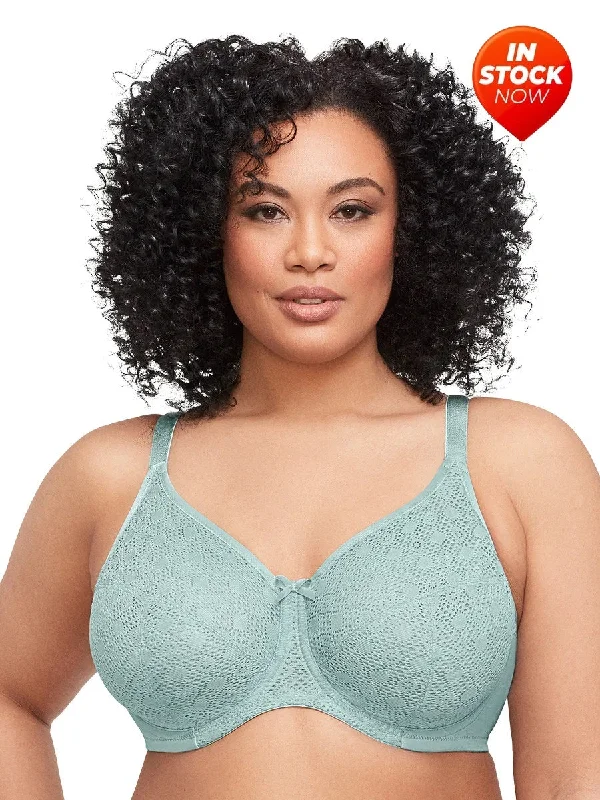 In Stock 9855 - Lace Comfort Wonderwire Bra - Jade