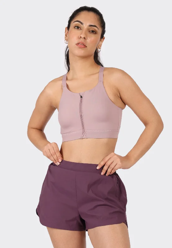 Zip-Up Sports Bra