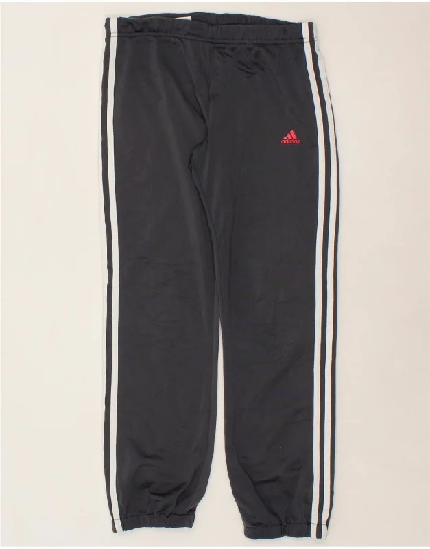 ADIDAS Womens Tracksuit Trousers Joggers UK 10 Small  Grey Polyester