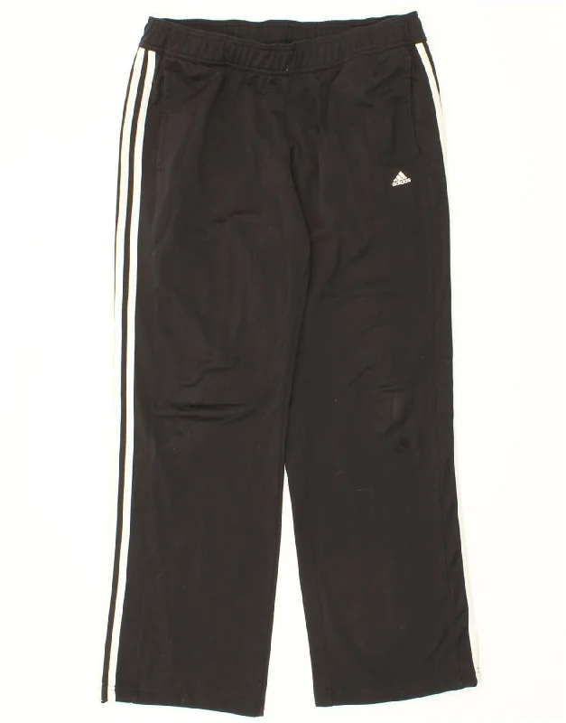 ADIDAS Womens Tracksuit Trousers UK 12/14 Medium  Black Polyester