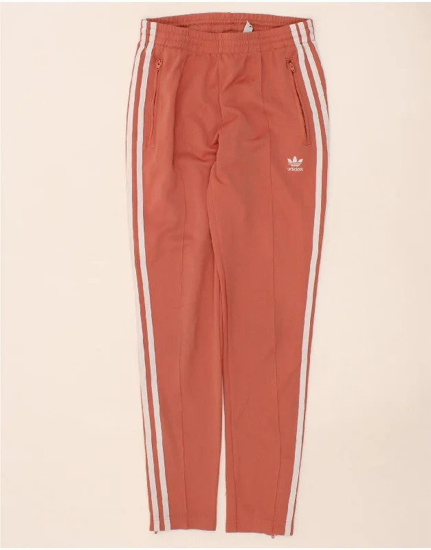 ADIDAS Womens Tracksuit Trousers UK 6 XS Pink Polyester