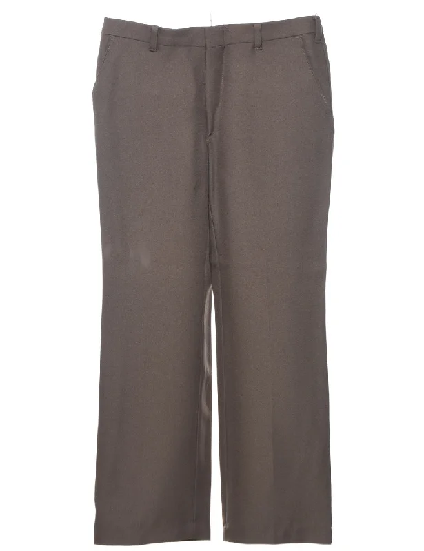 Brown Classic Trousers - W34 L29