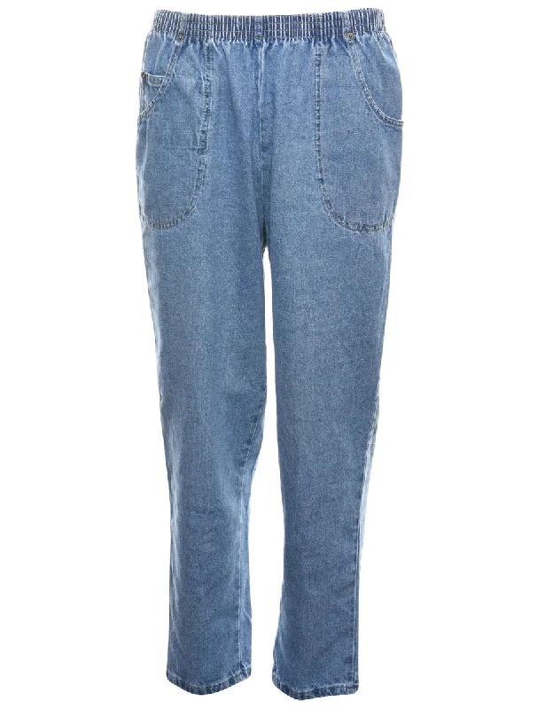 Cabin Creek Light Wash Denim Trousers - W26 L28