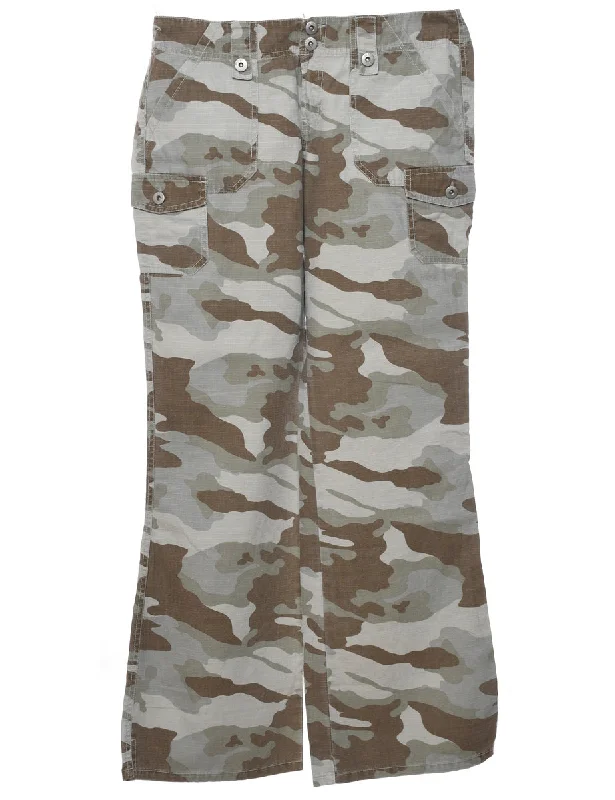 Camouflage Print Trousers - W32 L33