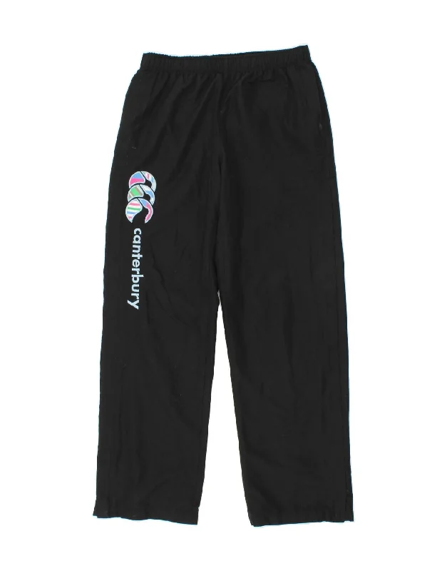 CANTERBURY Womens Graphic Tracksuit Trousers UK 10 Small  Black