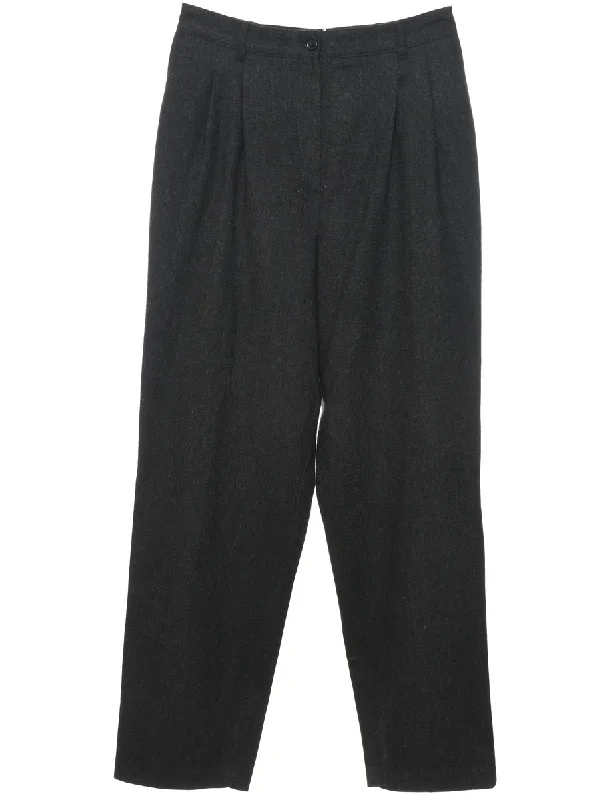 Casual Dark Grey Tapered Trousers - W30 L30