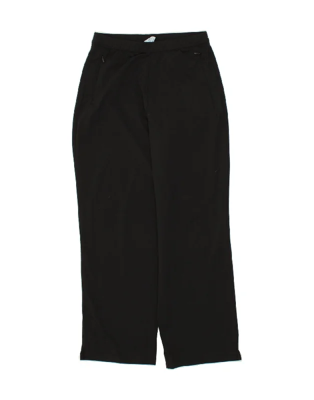 L.L.BEAN Womens Petite Tracksuit Trousers UK 14 Medium  Black Polyamide