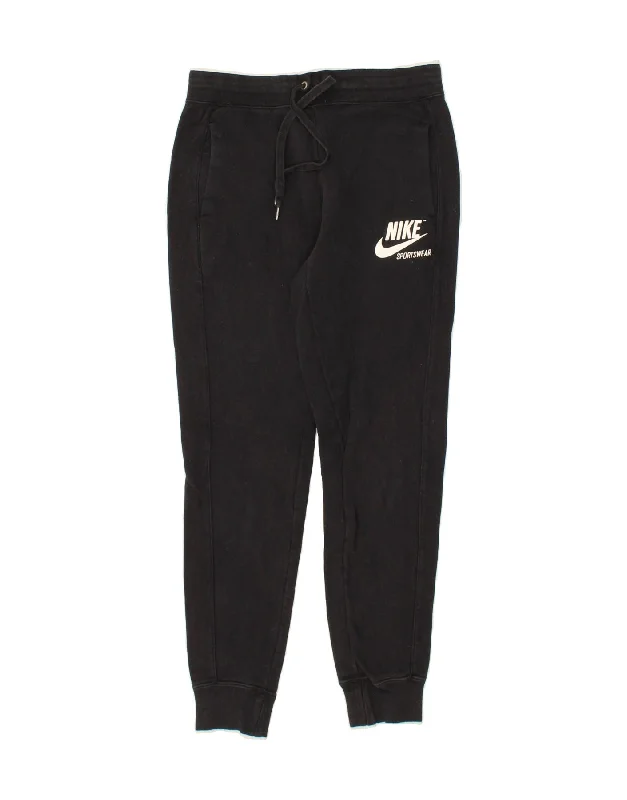 NIKE Womens Tracksuit Trousers Joggers UK 6 XS  Black