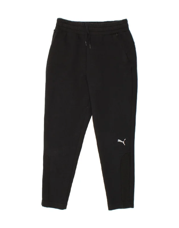 PUMA Womens Tracksuit Trousers UK 10 Small Black Cotton